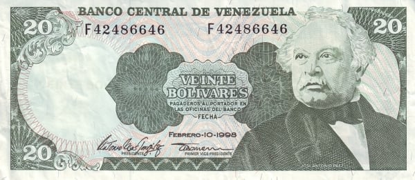 20 bolivares