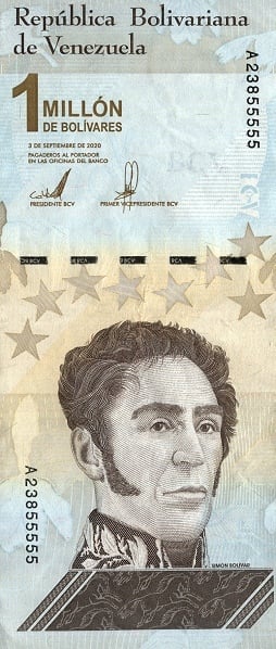 1000000 bolivars