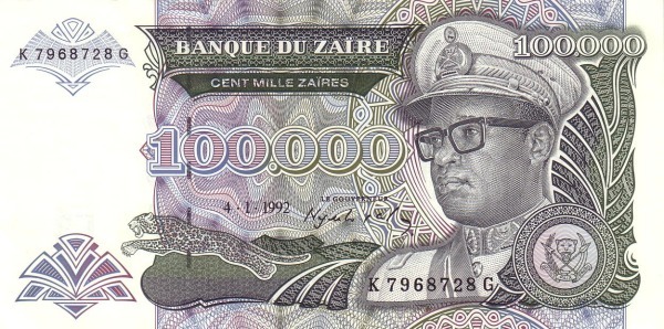 100000 zaïres