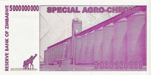 5000000000 Dollars Special Agro-Cheque