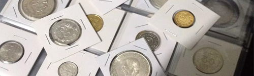 cartones para monedas