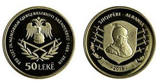 50 lekë (550 years in memory of Gjergj Kastrioti Skënderbeu)