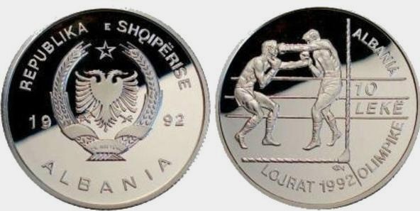 10 leke (XXV Olympic Games of Barcelona 1992-Boxing)