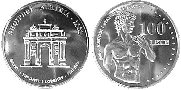 100 leke (500th Anniversary of Michelangelo's statue of David)