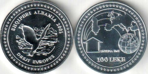 100 leke (Albanian-European integration)