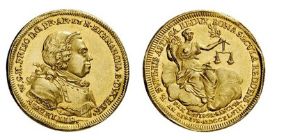 1 ducat (Treaty of Aix-la-Chapelle and centenary of Dutch independence)