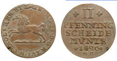 2 pfennig (George IV)