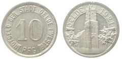 10 pfennig (Ciudad de Oelde-Provincia prusiana de Westfalia)