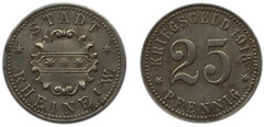 25 pfennig (Ciudad de Rheine-Provincia prusiana de Westfalia)