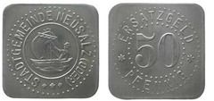 50 pfennig (Ciudad de Neusalz-Provincia prusiana de Silesia)