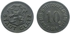 10 pfennig (Ciudad de Glatz-Provincia prusiana de Silesia)