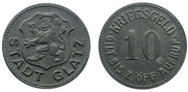 10 pfennig (City of Glatz-Prussian province of Silesia)