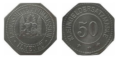 50 pfennig (City of Ilmenau-Länder of Saxony-Weimar-Eisenach)