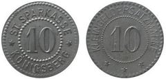 10 pfennig (Ciudad de Königsberg-Estado federado de Sajonia-Coburgo-Gotha)