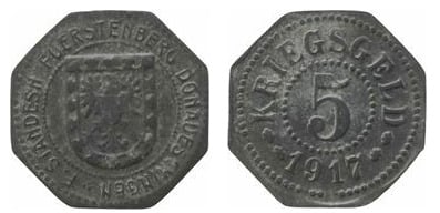 5 pfennig (Donaueschingen)