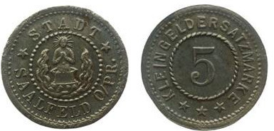 5 pfennig (Saalfeld-East Prussia)