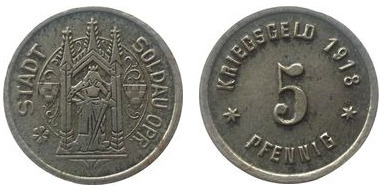 5 pfennig (Soldau-East Prussia)