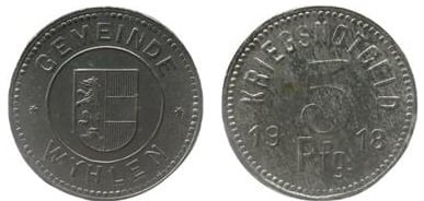 5 pfennig (Wyhlen Baden)