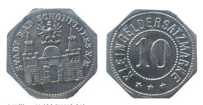 10 pfennig (Stadt Bad Schönfliess)