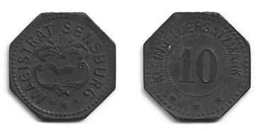 10 pfennig (Sensburg)