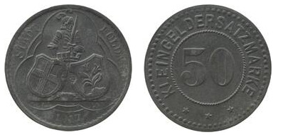 50 pfennig (City of Fulda - Prussian Province of Hesse-Nassau)