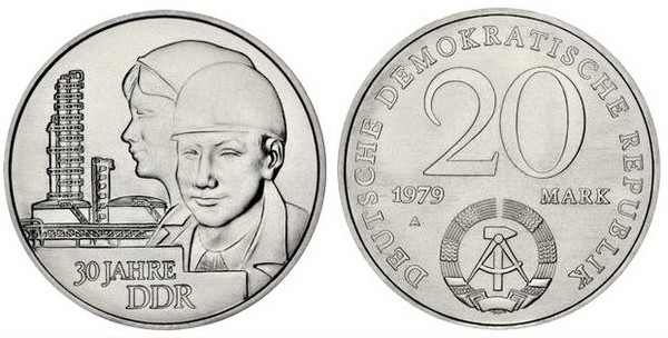 20 mark (30th Anniversary of the German Democratic Republic)