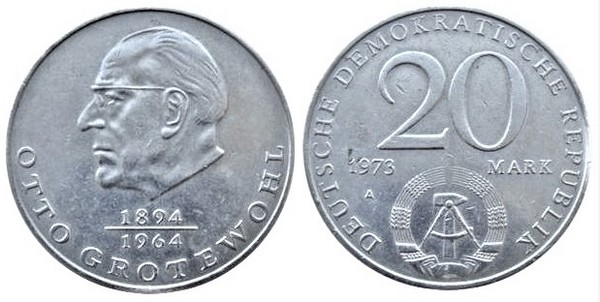 20 mark (Prime Minister Otto Grotewohl)