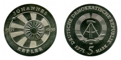 5 mark (400th Anniversary of the Birth of Johannes Kepler)