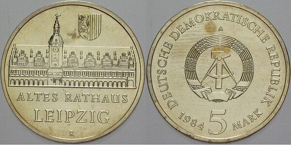 5 mark (Antiguo Ayuntamiento de Leipzig)