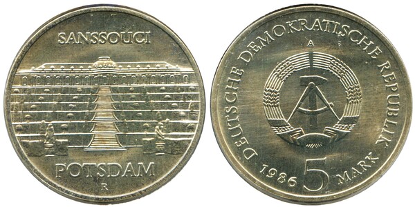 5 mark (Sanssouci Palace in Potsdam)