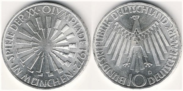 10 mark (XX Olympic Games-Munich 72)