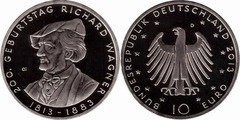 10 euro (200 Aniversario del Nacimiento de Richard Wagner)