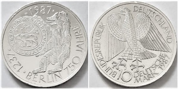 10 mark (750th Anniversary of the City of Berlin)