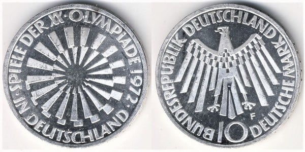 10 mark (XX Olympic Games-Munich 72)