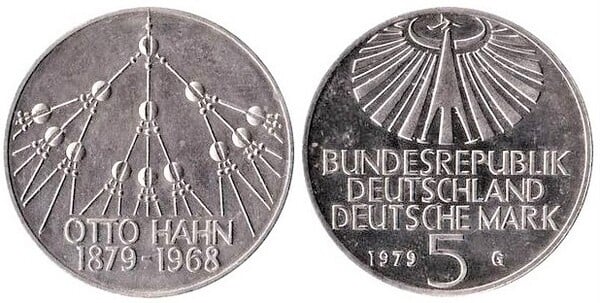 5 mark (100th Anniversary of the Birth of Otto Hahn)