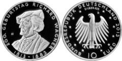 10 euro (200 Aniversario del Nacimiento de Richard Wagner)