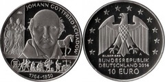 10 euro (250 Aniversario Nacimiento Johann Gottfried Schadow)