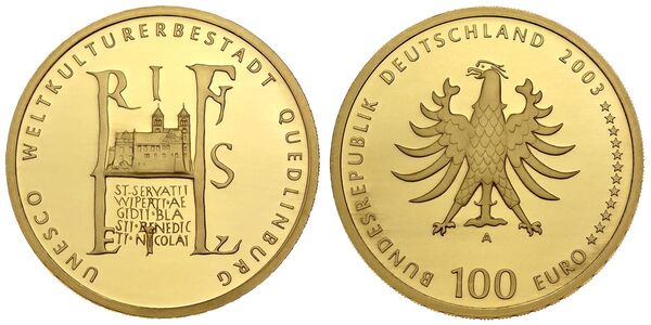 100 euro (Centennial Quedlinburg - UNESCO World Heritage Site)