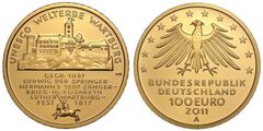 100 euro (Wartburg - Patrimonio de la UNESCO)