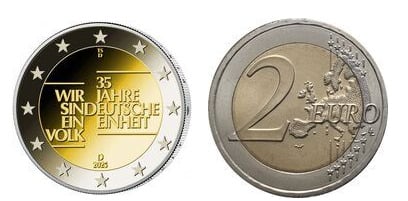 2 euro (35 years of German unity)