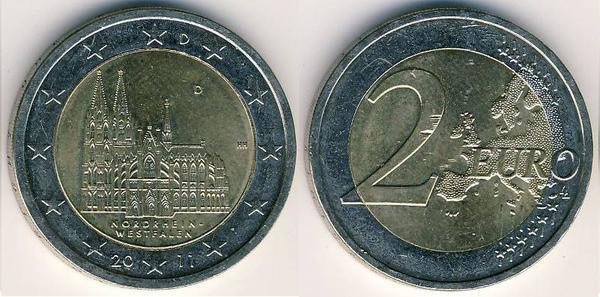 2 euro (Federal State of North Rhine-Westphalia)