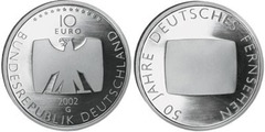 10 euro (50 Aniversario de la Televisión Alemana)