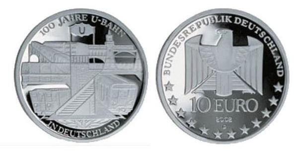 10 euro (100th Anniversary of the Metro)