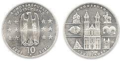 10 euro (1,200th Anniversary of Magdeburg)