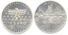 10 euro (50th Anniversary of the State of Saarland)