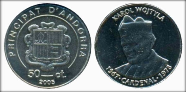 50 cèntims (Karol Wojtyla)