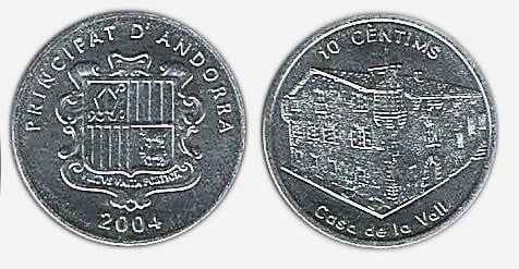 10 cèntims (Casa de la Vall)