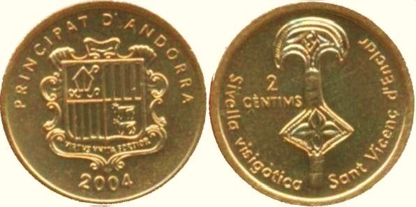 2 cèntims (Visigothic Sivella - Sant Miquel d'Enclar)