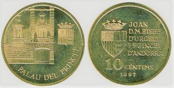 10 cèntims (Prince's Palace)