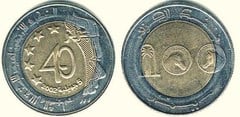 100 dinares (40 Aniversario de la Independencia)